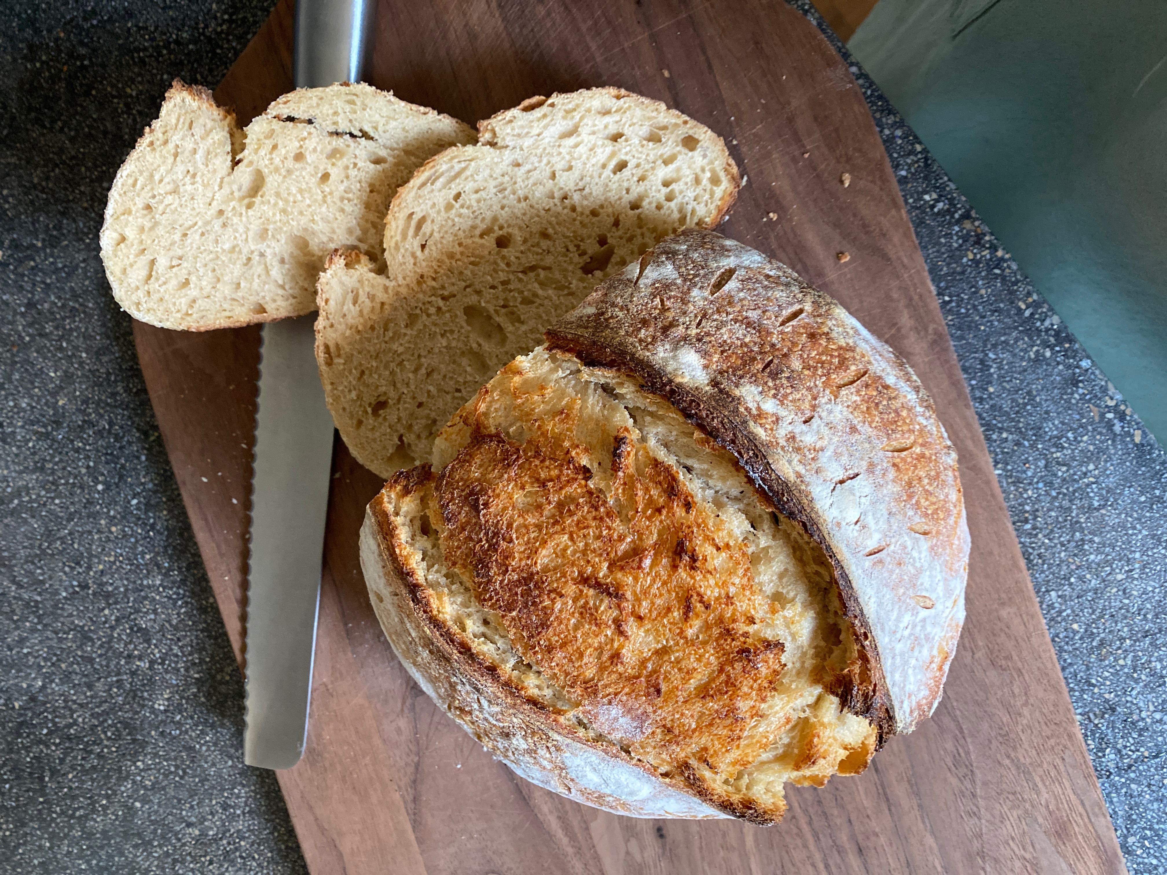 Freshly baked sourdough bread — Moss & Mail recipe card